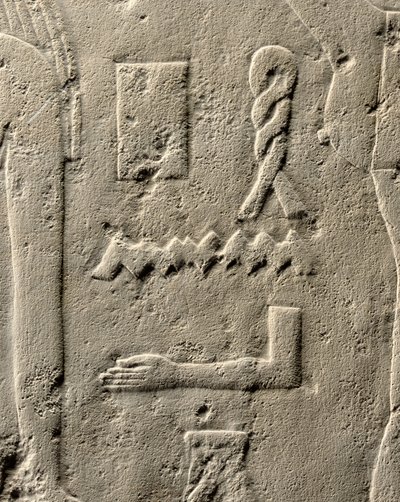 Detail des Reliefs von Pehenuka, Altes Reich, 2465-2323 v. Chr. von Egyptian 5th Dynasty