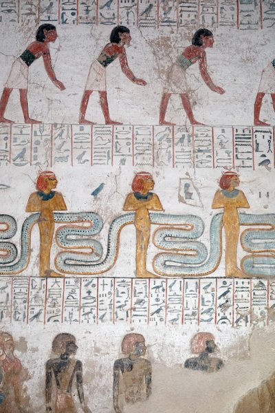 Nubische schwarze Sklaven, Grab von Ramses IX, Luxor von Egyptian Egyptian
