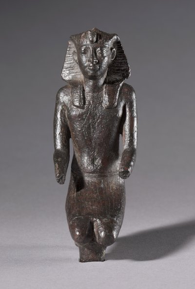 Statuette eines knienden Königs, griechisch-römische Zeit, 304-30 v. Chr. von Egyptian Ptolemaic Period
