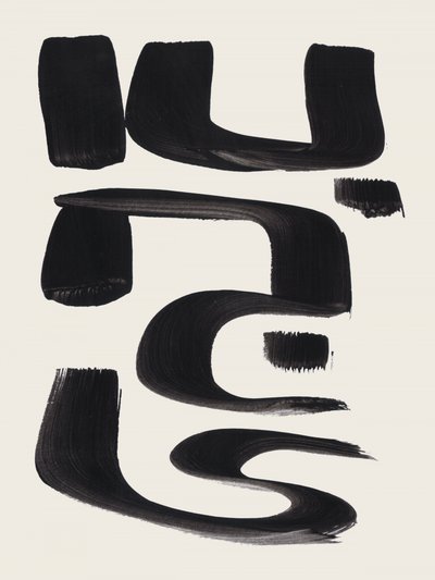 Minimalistische schwarze Gesten von Ejaaz Haniff