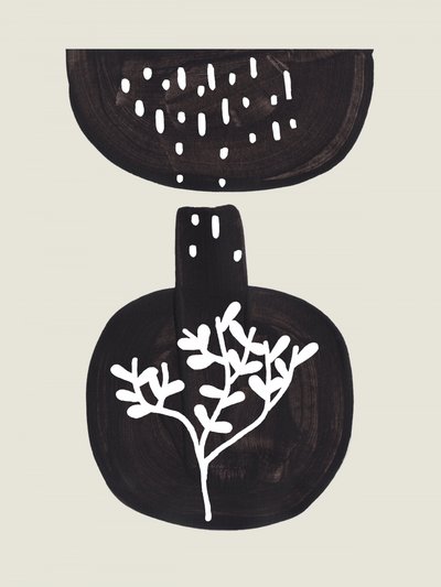 Minimalistische botanische Vase von Ejaaz Haniff