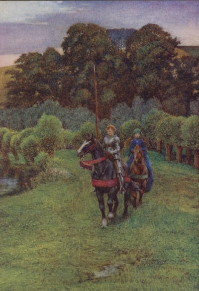 Illustration für Idylls Of The King von Alfred Lord Tennyson von Eleanor Fortescue Brickdale