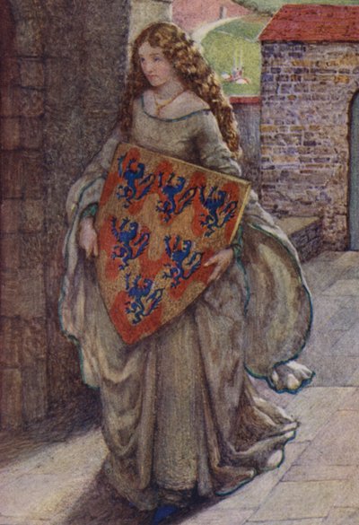 Illustration für Idylls Of The King von Alfred Lord Tennyson von Eleanor Fortescue Brickdale
