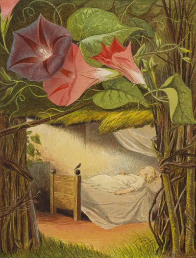 Die Sonnenstrahlen stahlen sich herein, um ihn zu küssen von Eleanor Fortescue Brickdale