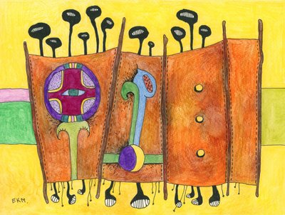 Lebendiges Stammesauge von Elena Khomutova-Miller