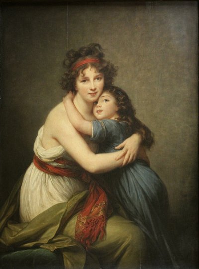 Elisabeth Louise Vigée-Lebrun, Madame Vigée-Lebrun und ihre Tochter von Élisabeth Louise Vigée Le Brun