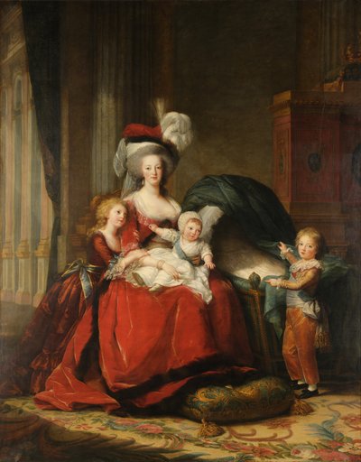 Marie-Antoinette von Lorraine-Habsburg, Königin von Frankreich, und ihre Kinder von Élisabeth Louise Vigée Le Brun