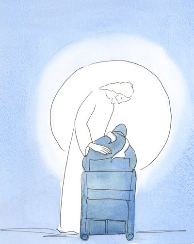 In der Osternacht lehnte sich Christus über meinen Stuhl und zeigte seine Freude von Elizabeth Wang