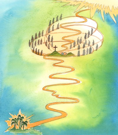 Das Werk des Kreuzes Christi ist der zentrale Punkt der gesamten Geschichte, 2003 von Elizabeth Wang