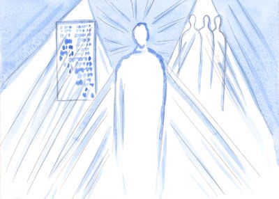 Gott, die Quelle allen Lichts und aller Weisheit, nährt uns durch Worte und Lehrer; aber in der Kommunion begegnen wir dem göttlichen Sohn, der ganzen Person von Elizabeth Wang