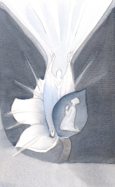 Wenn ich meine Seele für Gott öffne, wirkt Christi eigene Schönheit ihre eigene Herrlichkeit, wie eine Blume, die sich öffnet. Sein Lob strömt ungehindert von mir nach oben. von Elizabeth Wang