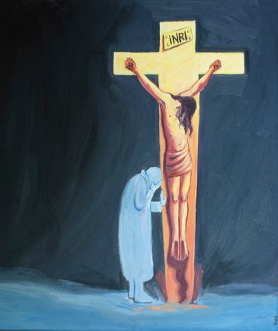 Wenn unser Leiden das Beten erschwert, können wir uns einfach an das Kreuz lehnen, nahe bei Christus, in ihm ruhen und geduldig unsere Schwierigkeiten ertragen von Elizabeth Wang
