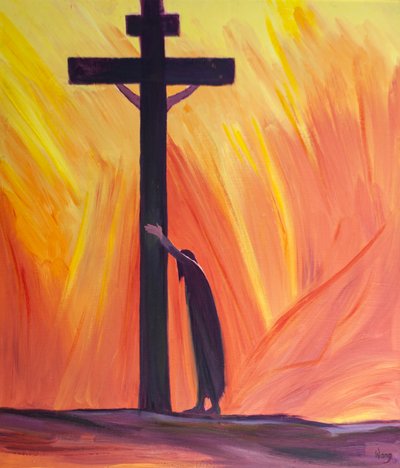 Wenn unser Leiden es schwer macht zu beten, können wir einfach am Kreuz lehnen, nahe bei Christus, in ihm ruhen und geduldig unsere Schwierigkeiten ertragen von Elizabeth Wang