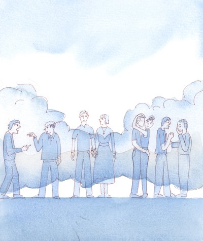 Es ist, als ob in den Augen des Herrn eine Wolke der Korruption in der Gesellschaft wirbelt; und Katholiken finden es schwer, nicht überwältigt zu werden, 2004 von Elizabeth Wang