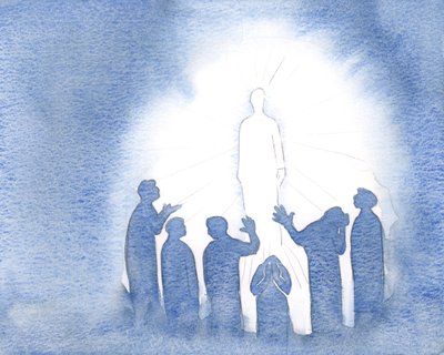 Jesus strahlt im Himmel mit Reinheit und Macht von Elizabeth Wang