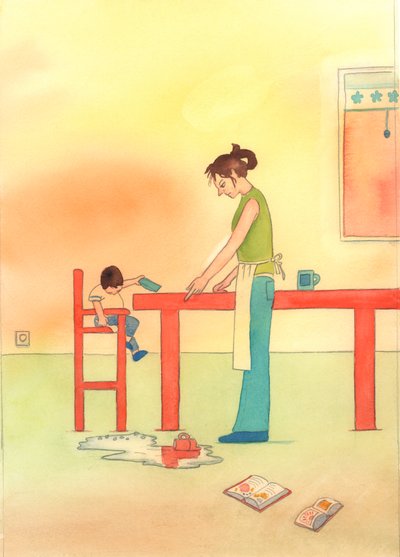 So wie ein Kind Tischmanieren und Rücksichtnahme auf andere lernen muss, durch Anleitung und Beispiel, so muss ein Christ lernen, wie man betet und kniet und Gott in seiner Gegenwart Ehrerbietung zeigt, 2003 von Elizabeth Wang