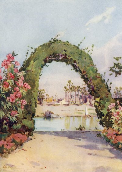 Elephantine-Insel und Assuan von der Insel des Sirdar von Ella Du Cane