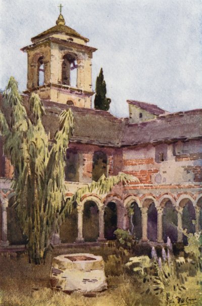 Il Chiostro di Piona, Lago di Como von Ella Du Cane