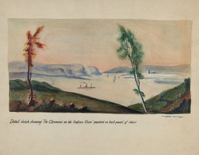 "Clermont am Hudson" Gemälde von Ella Josephine Sterling