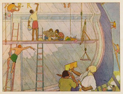 Noahs Arche: Die Arche bemalen von Elmer Boyd Smith