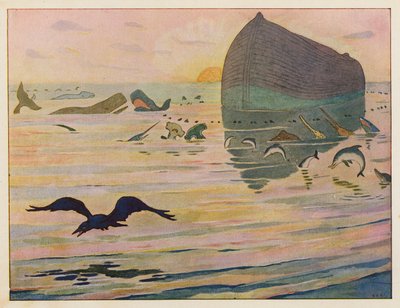 Noahs Arche: Der Rabe wird ausgesandt von Elmer Boyd Smith
