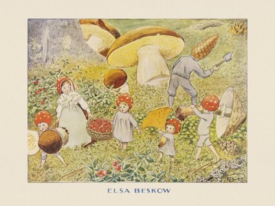 Tomtebobarnen Pilzkinder von Elsa Beskow