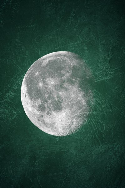 Stimmungsvoller grüner Mond von Ema Paraschiv