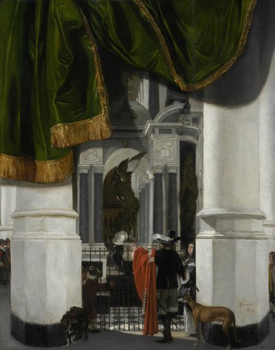 Innenraum der Nieuwe Kerk in Delft mit dem Grab von Wilhelm dem Schweiger von Emanuel de Witte