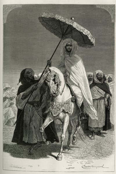 Sultan Hassan I. von Marokko (geboren Moulay El Hassan) von Emile Antoine Bayard
