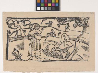 Zwei bretonische Frauen von Emile Bernard