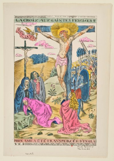 Das Kreuz mit den heiligen Frauen: Meine Seele wurde von einem Schwert durchbohrt von Emile Bernard
