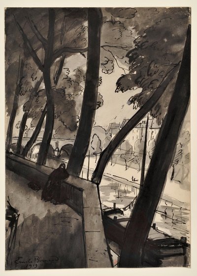 Die Kais: Die Seine am Pont Marie von Emile Bernard