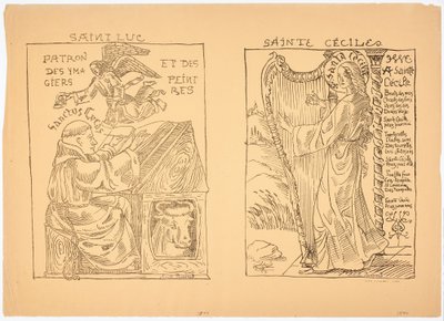 Die heilige Cäcilia von Emile Bernard