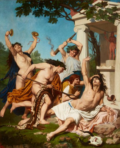 Der Tod des Orpheus, von Emile Jean Baptiste Philippe Bin von Emile Bin