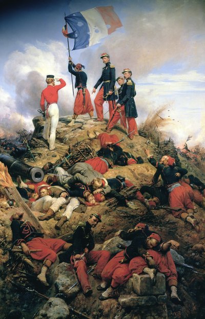 Die Einnahme von Malakoff von Emile Jean Horace Vernet