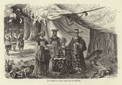 Kaiser von Cochinchina und seine Minister von Emile Theodore Therond