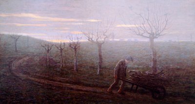 Rückkehr aus dem Wald, von Emilio Longoni von Emilio Longoni