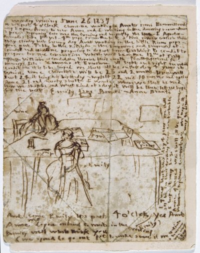 Tagebuchpapier, 1837 von Emily Bronte