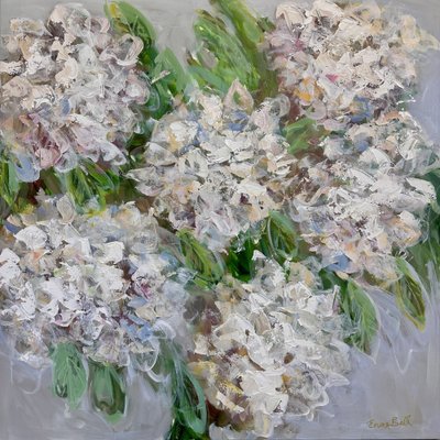 Strukturierte weiße Blumen von Emma Bell