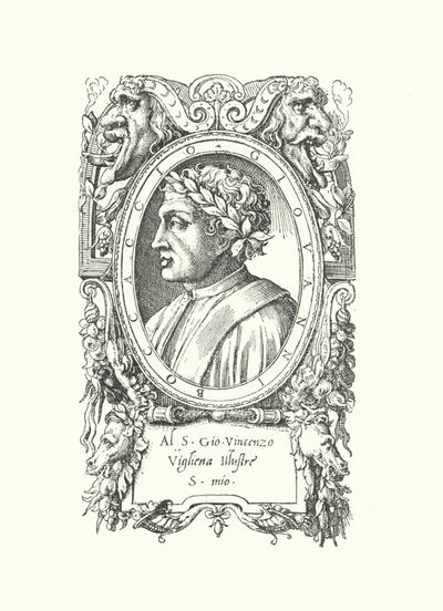 Giovanni Boccaccio, italienischer Dichter, Romanautor und Humanist von Enea Vico