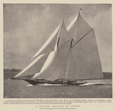 Ein Rekordbrecher in Cowes von English Photographer