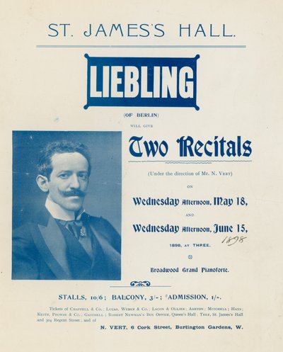 Werbung für ein Konzert von Liebling aus Berlin von English Photographer
