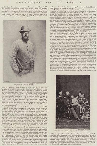 Alexander III. von Russland von English Photographer