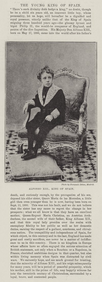 Alfonso XIII, König von Spanien von English Photographer