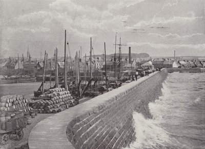 Arbroath, Die Schutzmauer von English Photographer