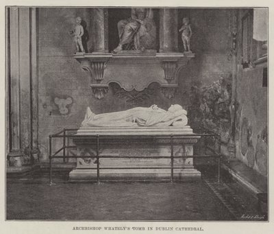 Grab des Erzbischofs Whately in der Kathedrale von Dublin von English Photographer