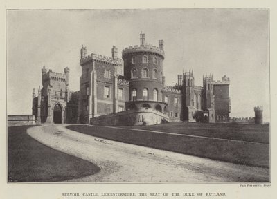 Belvoir Castle, Leicestershire, der Sitz des Duke of Rutland von English Photographer