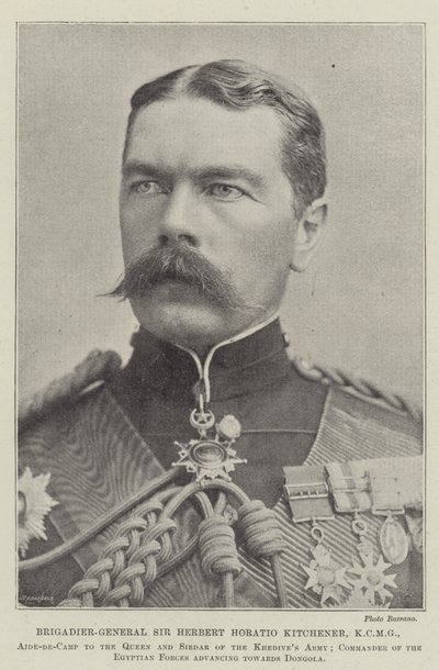 Brigadegeneral Sir Herbert Horatio Kitchener, KCMG von English Photographer