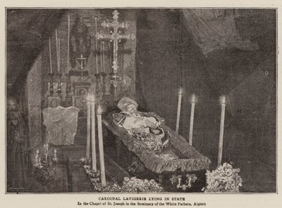 Kardinal Lavigerie aufgebahrt von English Photographer