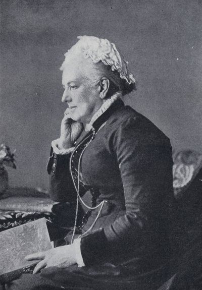 Charlotte Mary Yonge (s/w Foto) von English Photographer